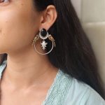 Western Look alike Two-Tone Parrot Earrings | Monalisa Stone Unique Design Ethinc Jewelry