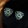 Unique German silver stud earrings with elegant design, perfect for comfortable and stylish everyday wear.