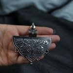 Elegant and Unique DIY Pendant Crafted from German Silver and Silver Plated Materials