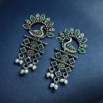 Bulk 60 Elegant Brass Peacock Earrings – The Perfect Statement Accessory - ''GREEN''