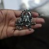 DIY Ganesha pendant made from German silver, featuring intricate detailing and perfect for gifting or personal wear.