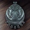 DIY Peacock Pendant in German Silver for Jewelry Making