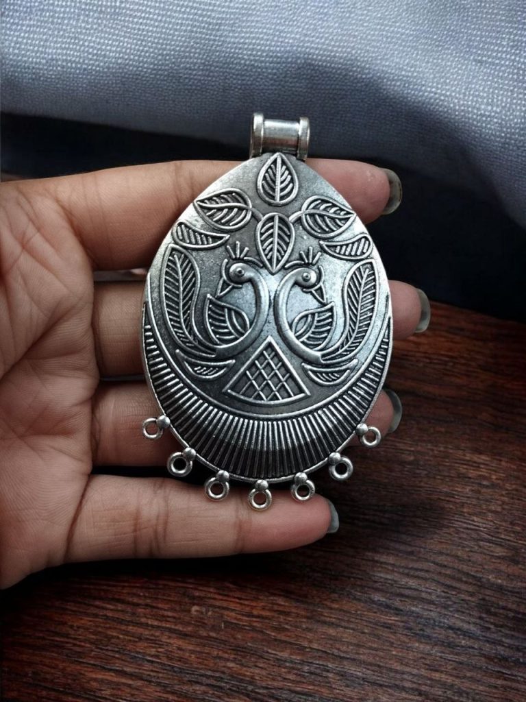Bulk 584 DIY Peacock Pendant Jewelry with German Silver – Premium Raw Material