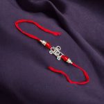 Designer Silver Plated Oxidized Veera Rakhi – Perfect Raksha Bandhan Gift for Brother