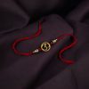 Gold-plated Om Rakhi for brother, Raksha Bandhan