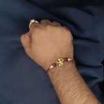 Designer Gold Plated Trishul Rakhi | Celebrate Raksha Bandhan Gift for Bro