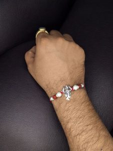 Handcrafted Silver Trishul Rakhi | Raksha Bandhan Blessings Gift For Brother