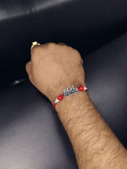 Oxidized silver plated best brother Rakhi for brother, trendy design 2025