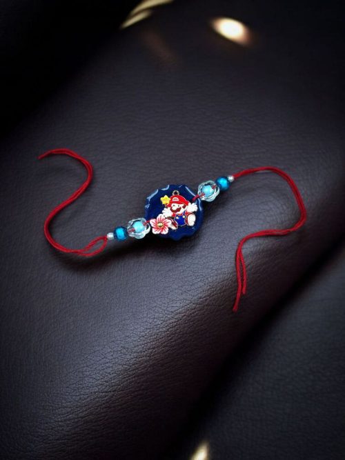 Kids' gold-plated Mario Rakhi.
