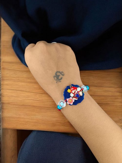 Kids' gold-plated Mario Rakhi.