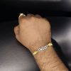 Unique oxidized silver-plated Bhai Rakhi for brother.