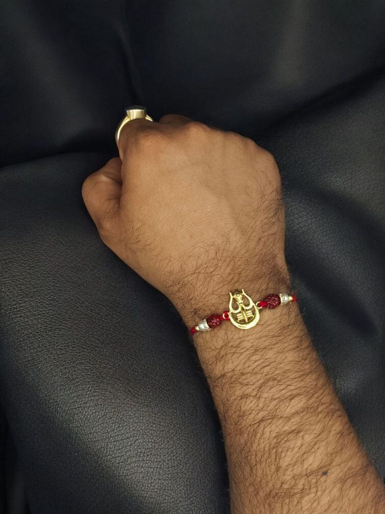 Bulk 612 Premium Trishul Rakhi | Oxidized Gold Plated Perfect for Beloved Brother