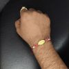 Handcrafted oxidized gold plated Rakhi