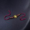 Oxidized gold-plated Rakhi for brother.