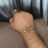 Gold Plated Peacock Feather Rakhi for Brother