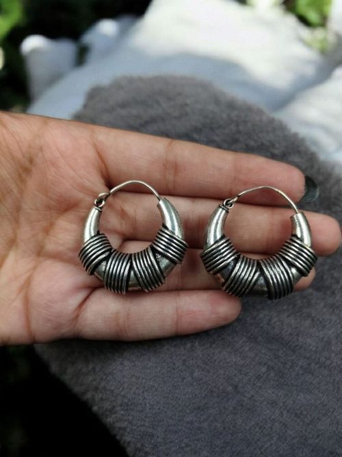 Statement Silver Plated Dangler Earrings – Perfect for Western Looks - Image 2