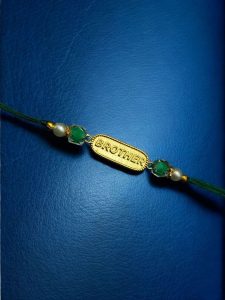 Buy Trendy Oxidized Rakhi Online for Your Brother This Raksha Bandhan - color: "Golden"