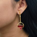 Gold Plated Brass Earrings – A Beautiful Blend of Contemporary Style and Stone Elegance