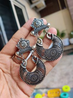 Best German Silver Dangler Earrings | Unique Stud Jewelry For Her