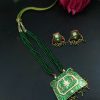 Traditional Kundan Meena Necklace Set | Gold Plated Ethnic Jewelry for Wedding Wear