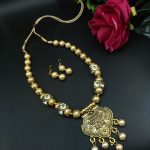 Gold Plated Long Peacock Necklace | Elegant Party Wear Jewelry for Women
