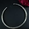 Oxidized German Silver Flower Hasli Necklace | Traditional Jewelry