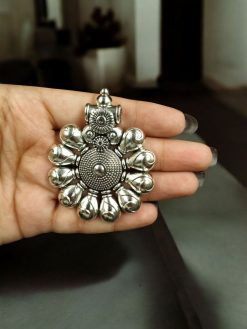 Traditional German Silver Pendant for Handmade Jewelry DIY