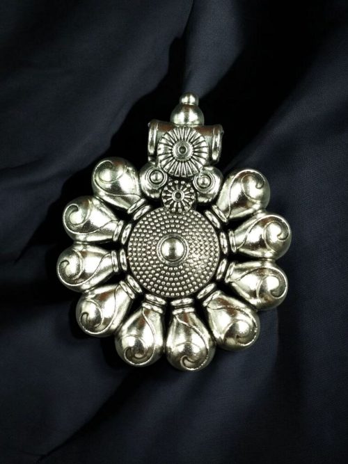 Traditional German Silver Pendant for Handmade Jewelry DIY