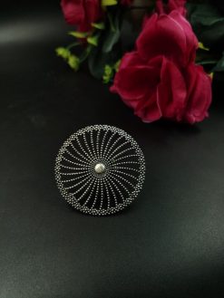 Silver Plated Oxidized Ring for Women | Elegant German Silver Rings for Special Occasions