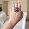 Classic Round Shape Silver Plated Ring | Daily Wear Jewelry