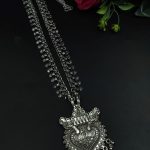 Best Floral Art Silver Plated Oxidized Necklace | Ethnic Jewelry