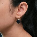 Stylish Handmade Gold Plated Earrings with Monalisa Stone – Best Hook Design for Everyday Use
