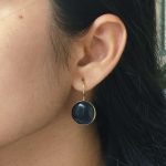 Gold Plated Monalisa Stone Round Shape Earrings | Perfect Casual Wear Jewelry for Women