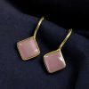 Gold plated traditional hook dangler earrings