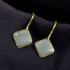Gold plated traditional hook dangler earrings