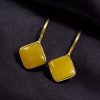 Gold plated traditional hook dangler earrings