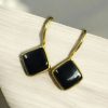Gold plated traditional hook dangler earrings