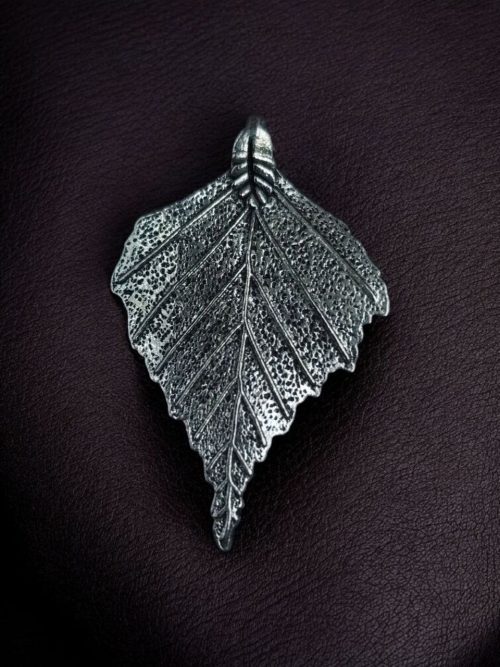 German Silver Leaf Pendant for DIY Jewelry Making Raw Material