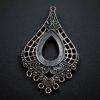 Floral art raw material pendant for DIY jewelry making