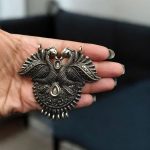 German Silver Best Peacock Pendant | Floral Art Raw Material for DIY Jewelry Making