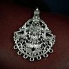 German Silver Maa Durga Peacock Pendant DIY Raw Material