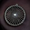 German Silver Round Pendant for DIY Jewelry