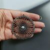 German Silver Round Pendant for DIY Jewelry