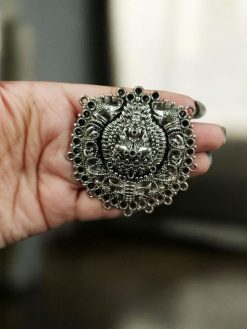 Handcrafted German Silver Maa Durga Pendant for DIY Jewelry