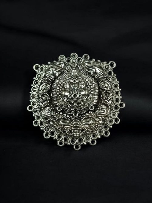 Handcrafted German Silver Maa Durga Pendant for DIY Jewelry