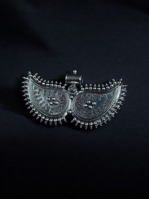 Traditional German Silver Pendant for DIY Jewelry Making.