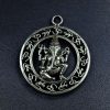 Handcrafted German silver Ganesha pendant for DIY jewelry making