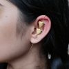 Gold plated triangle earcuff ethnic jewelry for women and girls