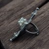 Silver plated oxidized look ring with pearl work for party wear