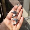 German silver dolphin dangler hook earrings for daily wear and casual outfits.